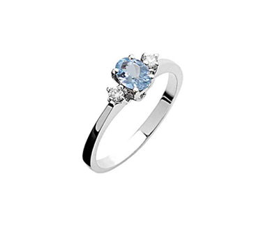 Anello Con Acquamarina